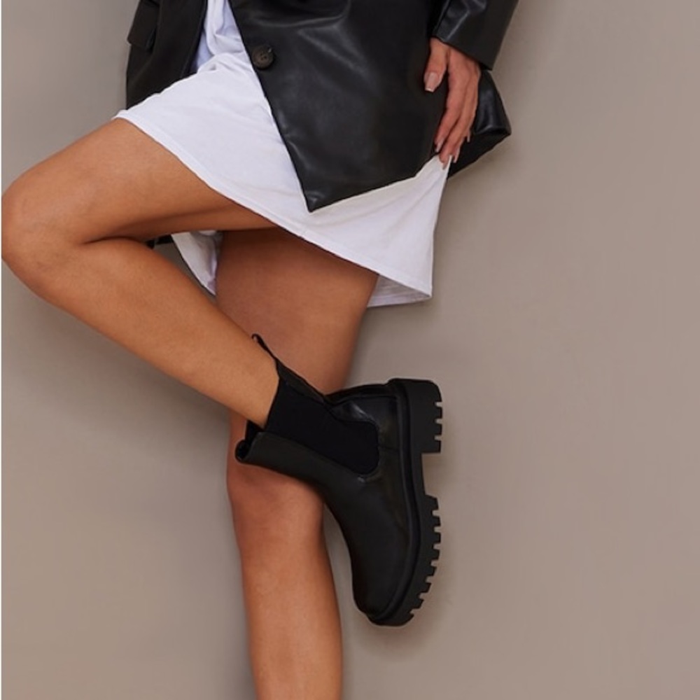 Pretty Little Thing Black Fall Boot